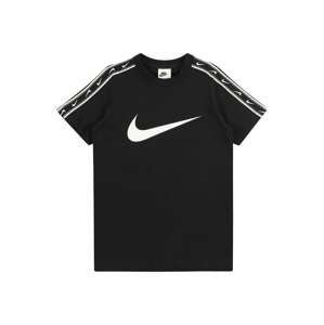 Nike Sportswear Tričko 'REPEAT'  sivá / čierna / biela