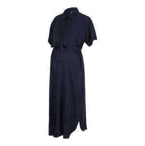 Vero Moda Maternity Košeľové šaty 'Bumpy'  námornícka modrá