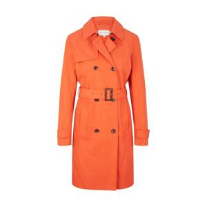 TOM TAILOR Prechodný kabát  hnedá / oranžovo červená