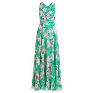 Vera Mont Večerné šaty  zelená / ružová / biela