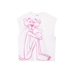 Desigual Tričko 'Pink Panther'  ružová / biela
