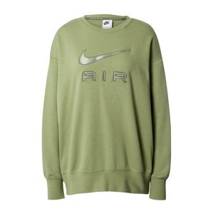 Nike Sportswear Mikina  olivová / tmavozelená