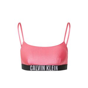 Calvin Klein Swimwear Bikinový top  purpurová / čierna / biela
