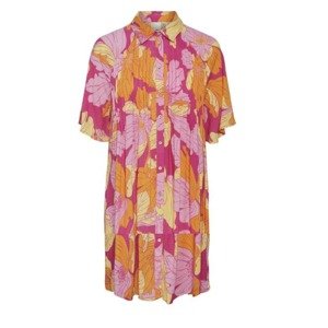 Y.A.S Košeľové šaty 'Filippa'  svetložltá / orchideová / cyklaménová / svetlooranžová