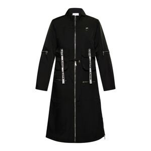 MYMO Prechodný kabát  čierna / biela