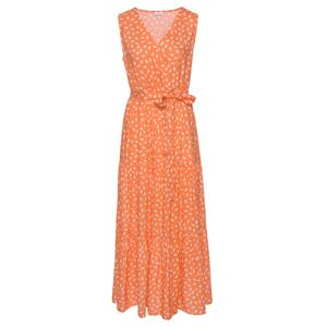 VIVANCE Letné šaty  oranžová / biela