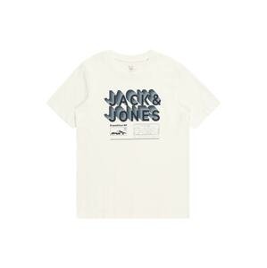 Jack & Jones Junior Tričko  námornícka modrá / modrosivá / biela