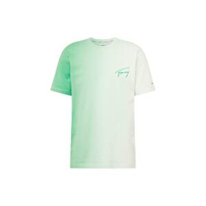 Tommy Jeans Tričko  trávovo zelená / pastelovo zelená / svetlozelená