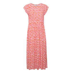 SAINT TROPEZ Letné šaty 'Gisla'  oranžová / ružová / svetločervená / biela