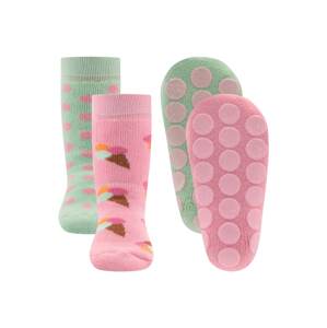 EWERS Ponožky  hnedá / svetlozelená / ružová / pitaya