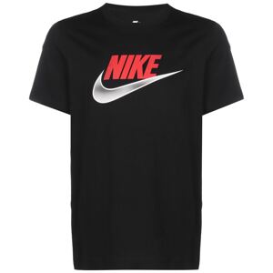 Nike Sportswear Tričko 'Futura'  sivá / červená / čierna / biela