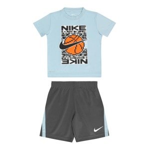 Nike Sportswear Tréningový komplet  svetlomodrá / sivá / oranžová / biela