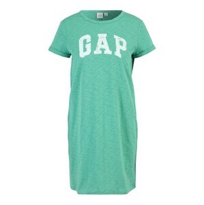 Gap Petite Šaty  zelená melírovaná / biela