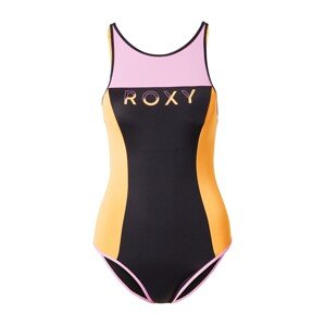 ROXY Športové jednodielne plavky  antracitová / oranžová / ružová