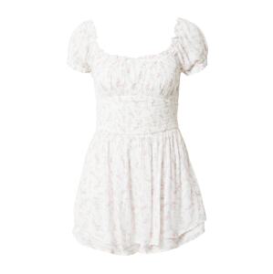 HOLLISTER Letné šaty 'EMEA'  svetlozelená / ružová / biela