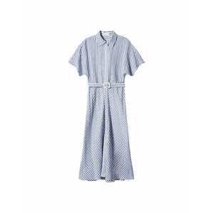 MANGO Košeľové šaty 'Patty'  námornícka modrá / biela