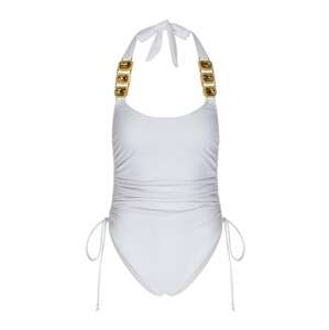 Moda Minx Jednodielne plavky  zlatá / priehľadná / biela