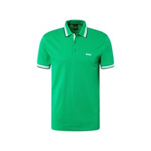 BOSS Green Tričko 'Paddy'  zelená / čierna / biela