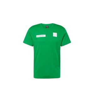 G-Star RAW Tričko 'Velcro'  zelená / čierna / biela