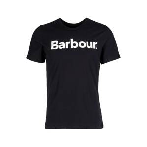 Barbour Tričko  čierna / šedobiela