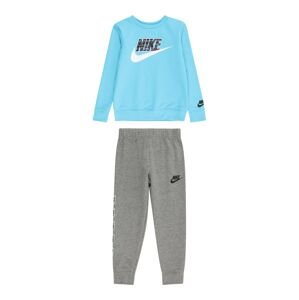 Nike Sportswear Joggingová súprava  svetlomodrá / sivá melírovaná / čierna / biela