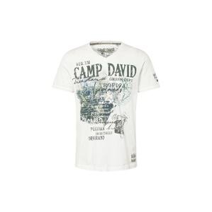 CAMP DAVID Tričko  námornícka modrá / antracitová / mätová / biela ako vlna