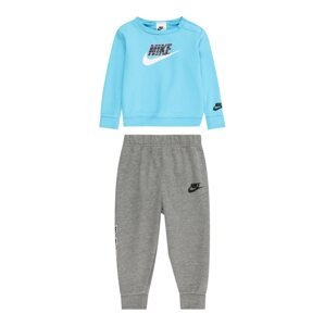 Nike Sportswear Joggingová súprava  nebesky modrá / sivá melírovaná / čierna / biela
