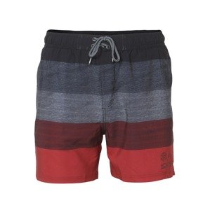 KOROSHI Plavecké šortky  tmavosivá / červená / čierna / biela