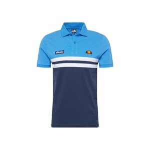 ELLESSE Tričko 'Muccio'  námornícka modrá / azúrová / oranžová / biela