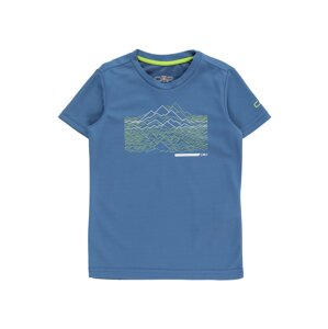CMP Funkčné tričko  modrosivá / zelená / biela