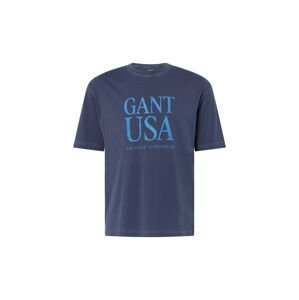 GANT Tričko 'Sunfaded'  modrá / námornícka modrá