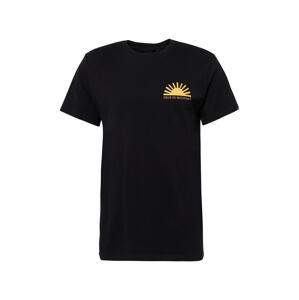 DEUS EX MACHINA Tričko 'Sunflare'  svetlohnedá / žltá / čierna