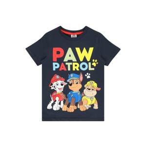 PAW Patrol Tričko 'PAW PATROL'  tmavomodrá / hnedá / žltá / červená