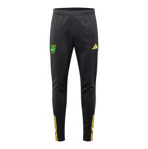 ADIDAS PERFORMANCE Športové nohavice  zlatá žltá / zelená / čierna