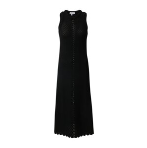 EDITED Pletené šaty 'Leila'  čierna