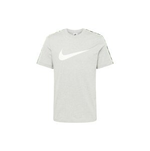 Nike Sportswear Tričko  sivá melírovaná / limetová / čierna / biela