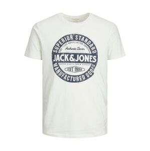 JACK & JONES Tričko 'Jeans'  námornícka modrá / biela