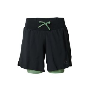 ODLO Športové nohavice 'X-Alp'  sivá / pastelovo zelená / čierna