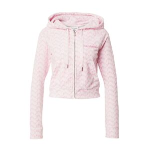 Juicy Couture White Label Tepláková bunda 'MADISON'  ružová / svetloružová