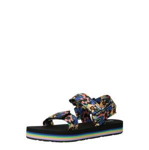 ROXY Sandále 'CAGE'  modrá / žltá / ružová / čierna