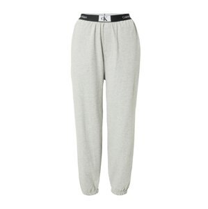 Calvin Klein Underwear Plisované nohavice  sivá / čierna / biela