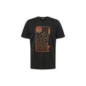 ADIDAS TERREX Funkčné tričko  oranžová / čierna