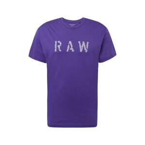 G-Star RAW Tričko  fialová / biela
