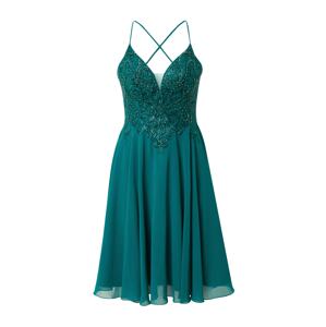 LUXUAR Kokteilové šaty  smaragdová
