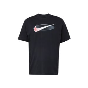 Nike Sportswear Tričko  sivá / ružová / čierna / biela