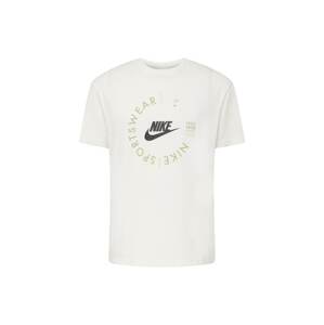Nike Sportswear Tričko  béžová / čierna / biela