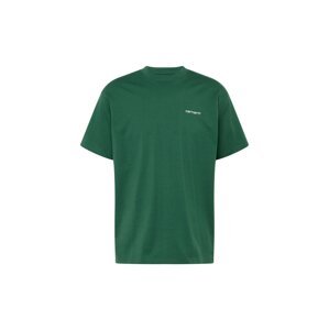 Carhartt WIP Tričko  trávovo zelená / biela