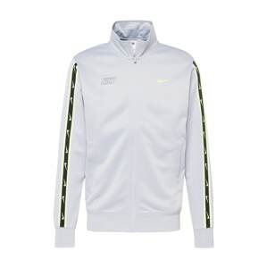 Nike Sportswear Tepláková bunda  svetlosivá / svetlozelená / čierna