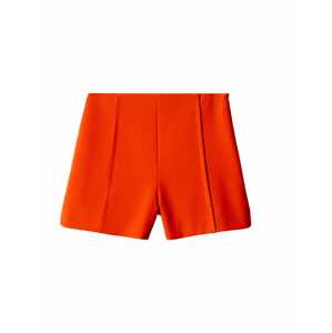 MANGO Plisované nohavice 'Fica'  neónovo oranžová