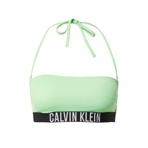 Calvin Klein Swimwear Bikinový top  jablková / čierna / biela